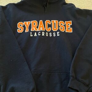 Navy Syracuse Lacrosse Hoodie - XL